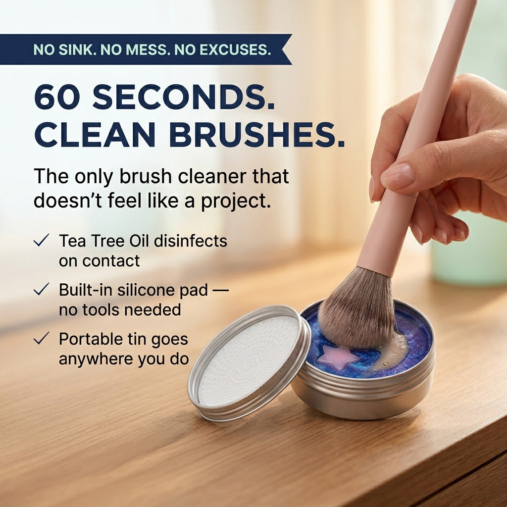 Makeup Brush Cleaner (Soap + Silicone Mat)