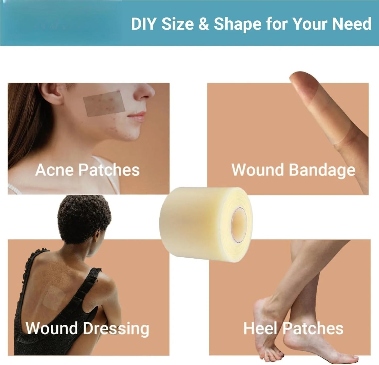 Hydrocolloid Wound Care Roll – Cut-to-Size Bandage