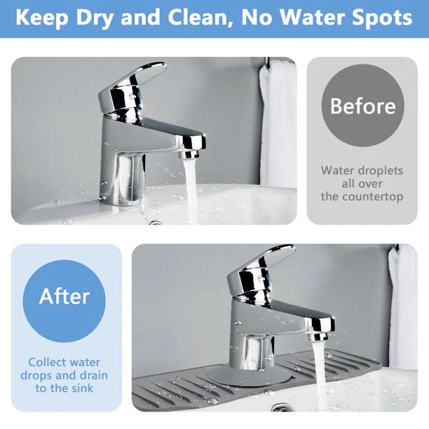 Silicone Faucet Mat for Kitchen | Sink Splash Guard