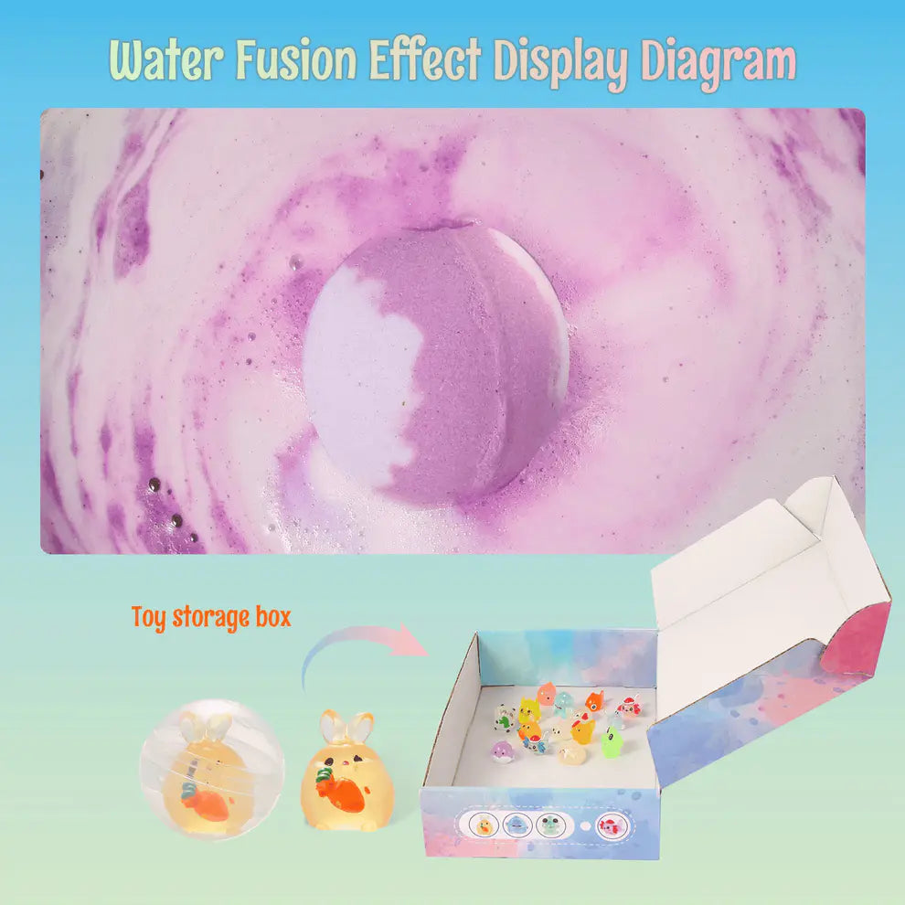 Bath Bombs for Kids with Toys Inside