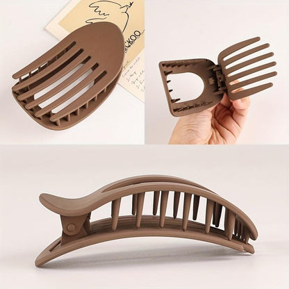 Minimalist Matte Hollow Duckbill Clips